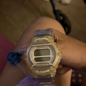Purple and white Baby G watch